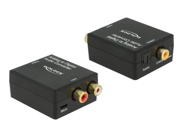 Delock - Analog till digital ljudkonverterare - svart