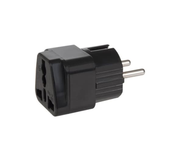 Maclean Energy MCE155 - Strømkoblingsadapter - 110-250 V - 13 A - svart - Europa, Storbritannia