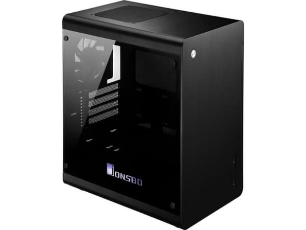 Jonsbo RM3 Micro-ATX Case, Tempered Glass - black