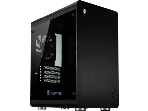 Jonsbo RM3 Micro-ATX Case, Tempered Glass - black