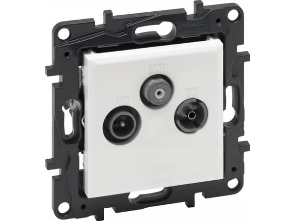 Legrand Niloe Step - TV-R-SAT Rear Socket 10dB - White 863179