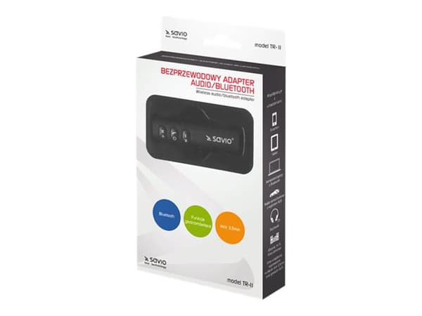 SAVIO TR-11/B - Bluetooth-adapter - svart