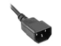 Pikkukuva 5 / 5: Lanberg - pistorasia - 2500 Watt - tulo: IEC 60320 C14 - lähtöliittimet: 5 (5 x power CEE 7/5) - 1 m johto - musta