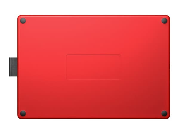 Wacom One by Wacom - Digitaliserare - höger- och vänsterhänta - 21.6 x 13.5 cm - elektromagnetisk - kabelansluten - USB - svart, röd