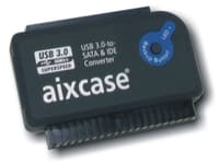 Aixcase blackline AIX-BLUSB3SI-PS - Tallennusohjain OneTouchEasy-Kutton (OTK) - 1.8", 2.5", 3.5", 5.25" - ATA / SATA 3Gb/s - USB 3.0