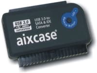 Aixcase blackline AIX-BLUSB3SI-PS - Tallennusohjain OneTouchEasy-Kutton (OTK) - 1.8", 2.5", 3.5", 5.25" - ATA / SATA 3Gb/s - USB 3.0