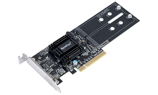 Synology M2D18, PCIe, M.2, PCI 2.0, Musta, 0 - 40 °C, -20 - 60 °C