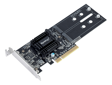 Synology M2D18, PCIe, M.2, PCI 2.0, Musta, 0 - 40 °C, -20 - 60 °C