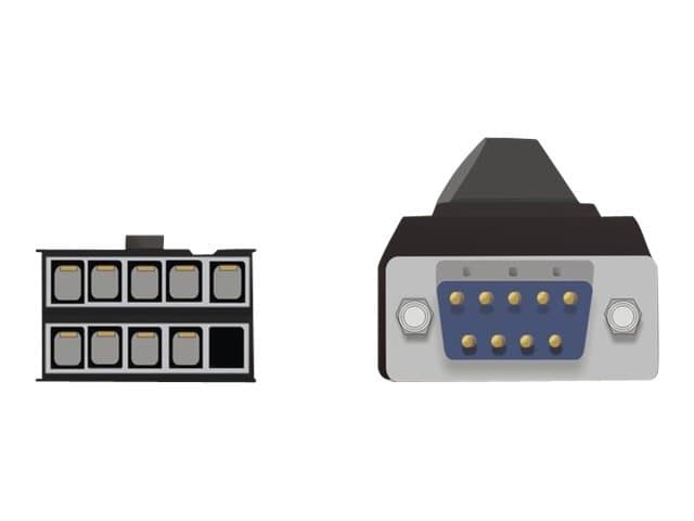 Delock - Seriell panel - 9-stifts seriell kontakt (hona) till DB-9 (hane) - 27 cm