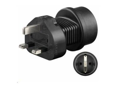 Microconnect PETRAVEL1, Tyyppi F, Tyyppi F, 230 V, Musta, Uros/naaras, 38 g