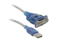C2G USB to DB9 Serial Adapter Cable - Seriell adapter - USB - RS-232 - blå