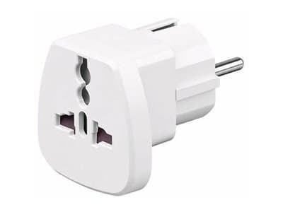 MicroConnect Universal adapter - Strømkoblingsadapter - hvit