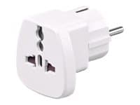 MicroConnect Universal adapter - Strømkoblingsadapter - hvit