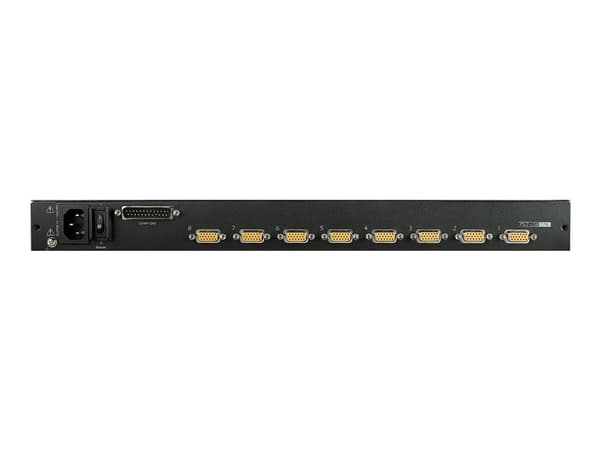 APC LCD Console - KVM-konsol med omkopplare för tangentbord/video/mus - 8 portar - PS/2 - 17" - kan monteras i rack - VGA - svart - 1U - för P/N: AR3