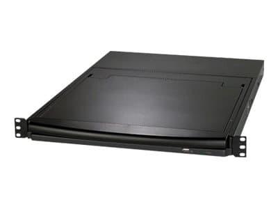 APC LCD Console - KVM-konsol med omkopplare för tangentbord/video/mus - 8 portar - PS/2 - 17" - kan monteras i rack - VGA - svart - 1U - för P/N: AR3
