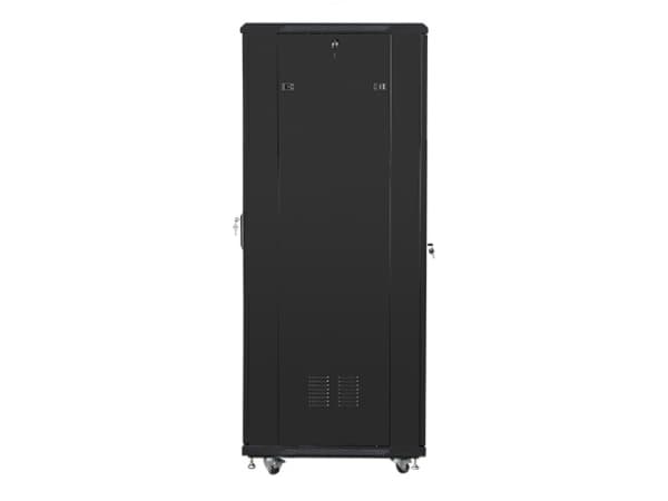Lanberg FF01-6837-12B, Fristående rack, 37U, 800 kg, Knapplås, Kuggskenor, Justerbara fötter