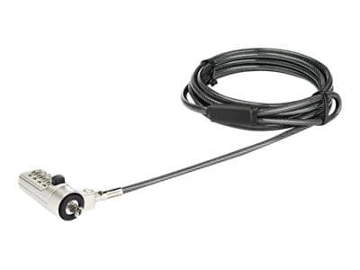StarTech.com 6.5’ (2m) Laptop Cable Lock, 4 Digit Combination Laptop/Desktop Security Cable Lock for Wedge Slot Computers/Laptops, Anti-Theft Vinyl-C