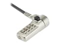 Miniatyrbilde 2 av 5: StarTech.com 6.5’ (2m) Laptop Cable Lock, 4 Digit Combination Laptop/Desktop Security Cable Lock for Wedge Slot Computers/Laptops, Anti-Theft Vinyl-C