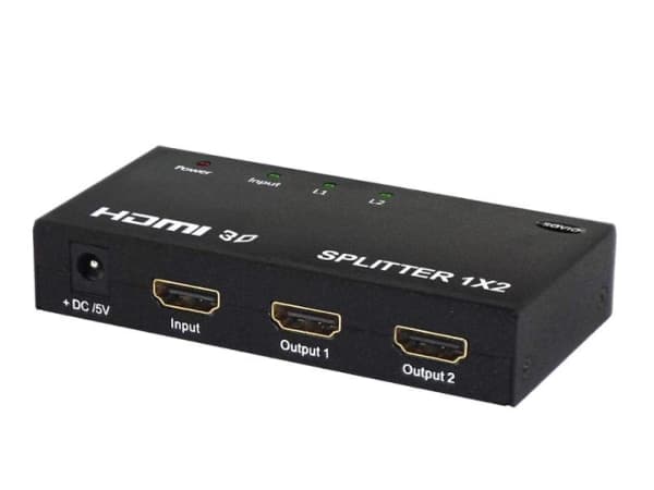 SAVIO CL-42 1x2 HDMI Splitter - Video/audiosplitter - 2 x HDMI - skrivbordsmodell