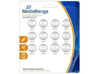 MediaRange MRBAT139, Engangsbatteri, Lithium, 3 V, 12 stykker, Sølv, Knapp/mynt