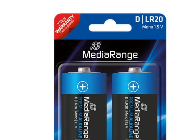 MediaRange Premium MRBAT109 - Batteri 2 x D - alkaliskt - 11900 mAh