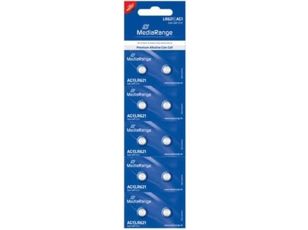 MediaRange Premium - Batteri 10 x LR621 - Alkalisk - 13 mAh