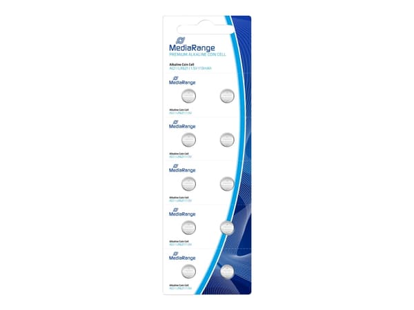 MediaRange Premium - Batteri 10 x LR621 - Alkalisk - 13 mAh
