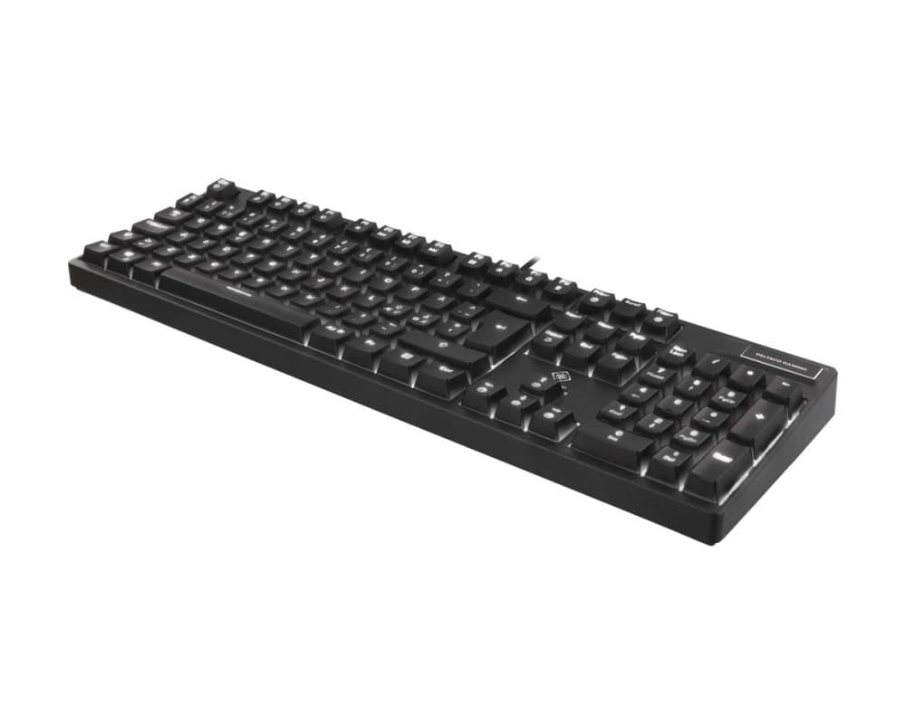 Mekaniskt Tastatur Hvit LED