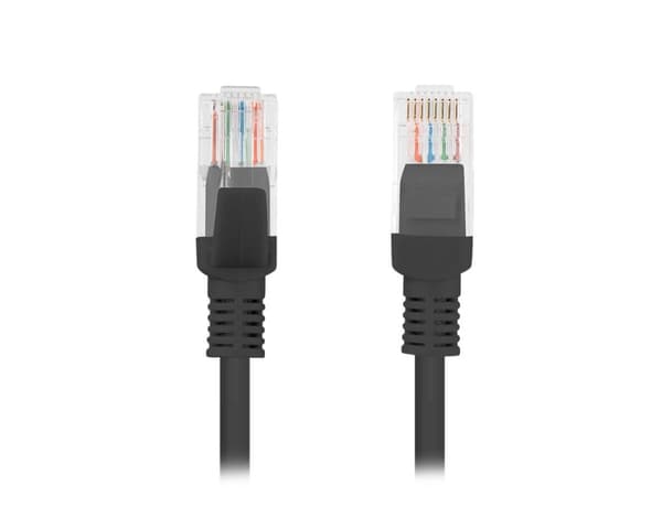 Cat6 UTP Nettverkskabel 1 Meter Svart
