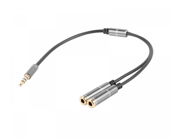Headset & Lyd Adapter 4-pin 3,5mm til 2x3,5mm