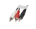 Miniatyrbilde 1 av 4: Lydkabel 3.5mm til 2xRCA (2 Meter) Svart