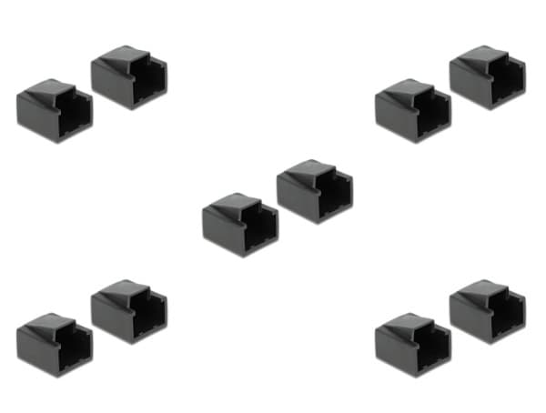 Delock Dust Cover for RJ45 - Støvdeksel - svart (en pakke 10)