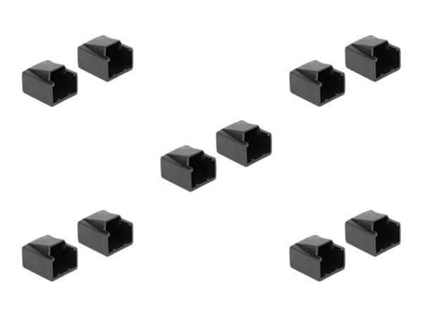 Delock Dust Cover for RJ45 - Støvdeksel - svart (en pakke 10)