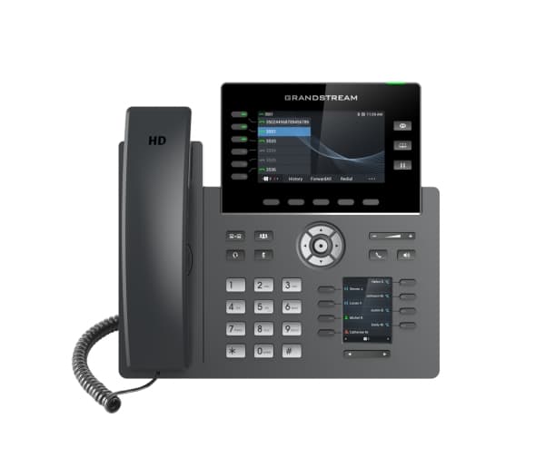 Grandstream GRP2616 - VoIP-telefon med nummerpresentation/samtal väntar - IEEE 802.11a/b/g/n/ac (Wi-Fi) - 3-riktad samtalsförmåg - SIP, RTCP, RTP, SR