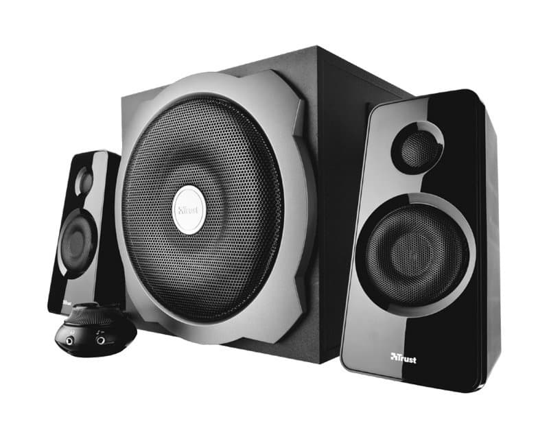 Tytan 2.1 Subwoofer Speaker Kaiutinsarja Musta