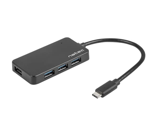 USB Hub 3.0 Silkworm USB-C 4-portar