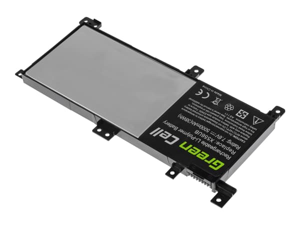 Green Cell - Batteri til bærbar PC (tilsvarer: ASUS C21N1509) - litiumpolymer - 4-cellers - 4100 mAh - svart - for ASUS VivoBook X556UA; X556UQ; X556