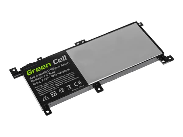 Green Cell - Batteri til bærbar PC (tilsvarer: ASUS C21N1509) - litiumpolymer - 4-cellers - 4100 mAh - svart - for ASUS VivoBook X556UA; X556UQ; X556