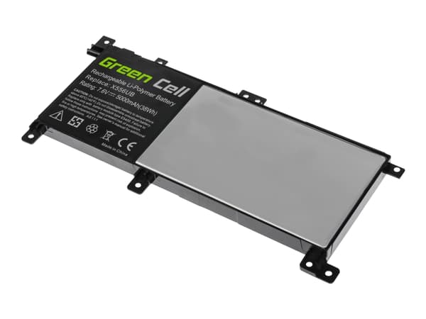 Green Cell - Batteri til bærbar PC (tilsvarer: ASUS C21N1509) - litiumpolymer - 4-cellers - 4100 mAh - svart - for ASUS VivoBook X556UA; X556UQ; X556