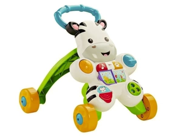 Fisher Price interaktiv rullator - Zebra (DPL53), på polsk