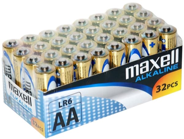 Maxell 731311, Engangsbatteri, Alkalinsk, 1,5 V, 32 stykker, Boks, Sylindriske