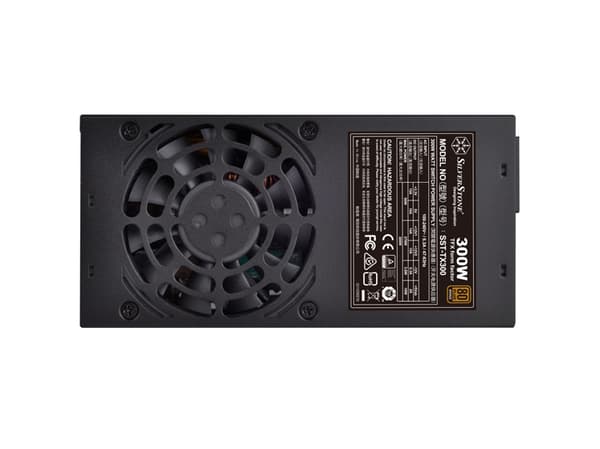 SilverStone TFX Series SST-TX300 - Strømforsyning (intern) - TFX12V / ATX12V 2.4 - 80 PLUS Bronze - AC 100-240 V - 300 watt - aktiv PFC - svart