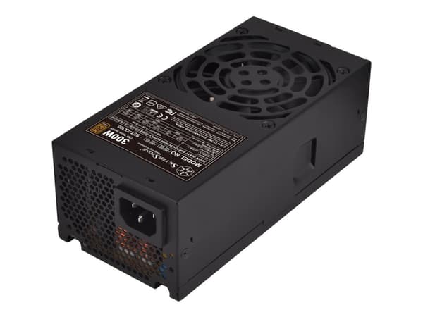 SilverStone TFX Series SST-TX300 - Strømforsyning (intern) - TFX12V / ATX12V 2.4 - 80 PLUS Bronze - AC 100-240 V - 300 watt - aktiv PFC - svart Sort