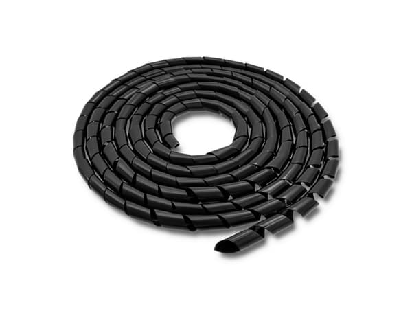 Qoltec - Kabelhållare - 10 m - svart