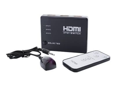 SAVIO CL-28 - Video/audio switch - 3 x HDMI - stasjonær