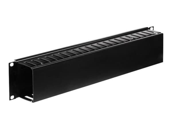 Netrack - Kabelorganisator - sort - 2U - 19"