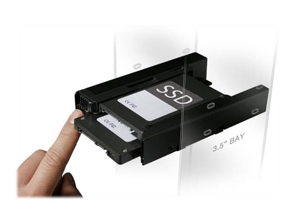 Cremax ICY Dock MB082SP EZ-FIT PRO - Uttagbar harddiskramme - 2.5" - fra 3,5" til 2,5" - svart