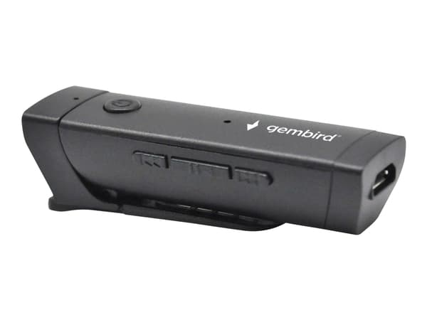 Gembird BTR-05 - Trådløs Bluetooth-lydmottaker for hodetelefoner, hodesett, mobiltelefon, nettbrett - svart