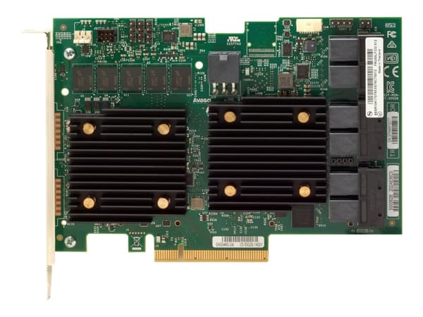 Lenovo ThinkSystem 930-24i - Styreenhed til lagring (RAID) - 24 kanaler - SATA / SAS 12Gb/s - RAID 0, 1, 5, 6, 10, 50, JBOD, 60 - PCIe 3.0 x8 - för T