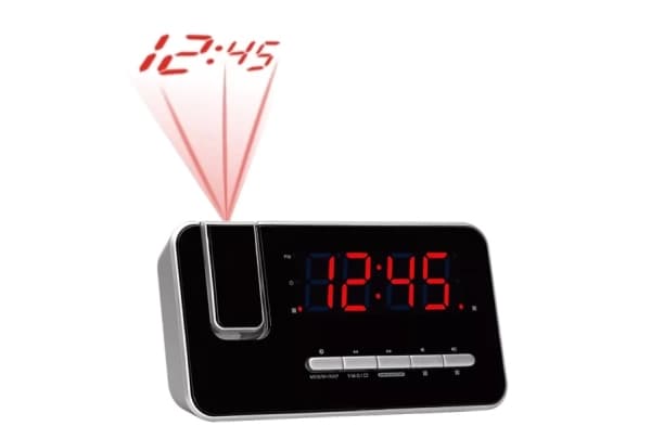 Clockradio Denver CRP-618 - Ur - Digital - FM - PLL - LED - 3,05 cm - (1.2") - Rød